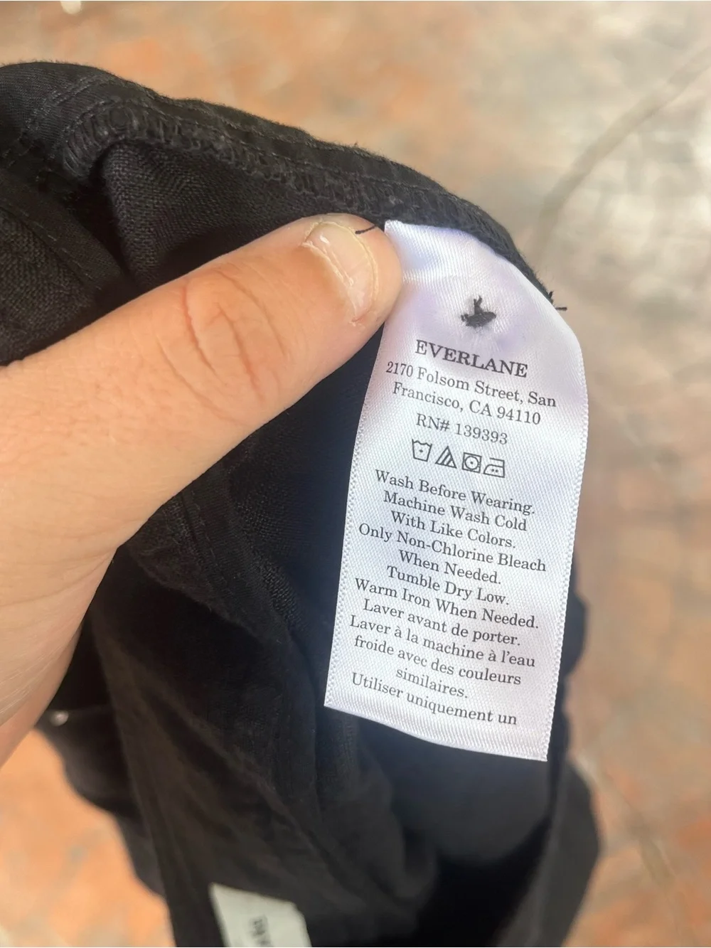 Everlane The Linen Flax Way High Drape Pants Black Size 4